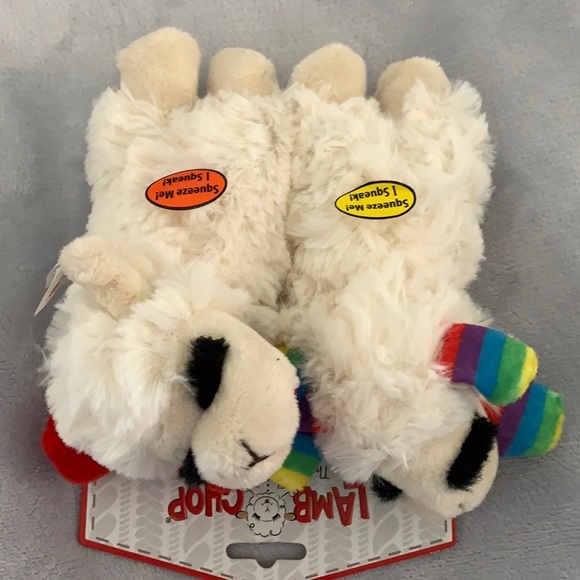 Dreamworks Other - 🏈 Superbowl Flash Sale📸  Small Set of Two Lambchop Pride Dog Toys - NWT